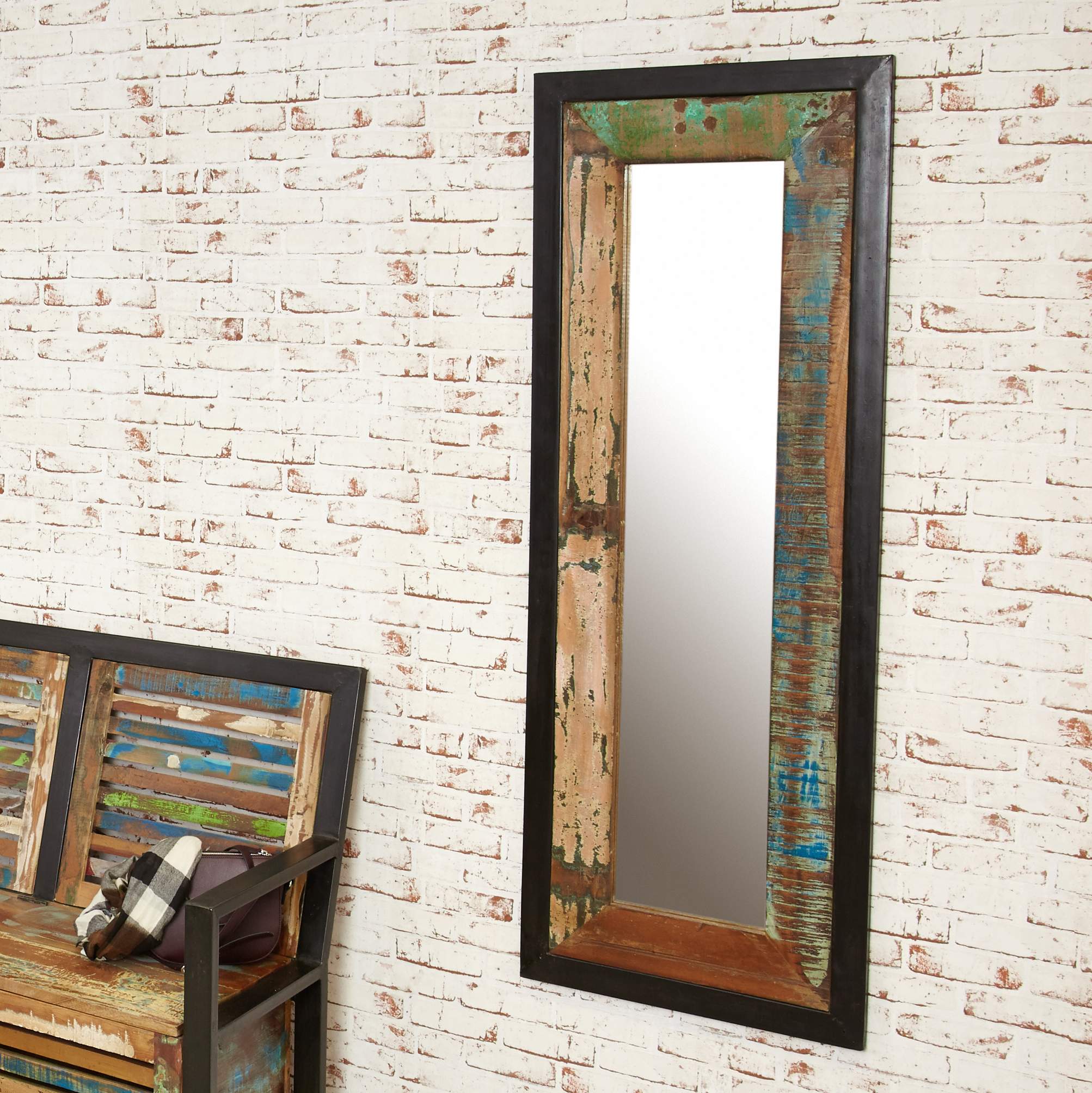 Shoreditch Wall Mirror Oblong Large - The Orchard Home and Gifts